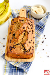 1-Banana Oatmeal Bread with Chocolate Chips